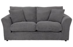 HOME Barney Large Fabric Sofa - Charcoal